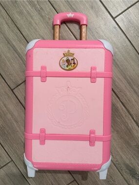 Disney Pink & Light Pink Rolling Toy Suitcase